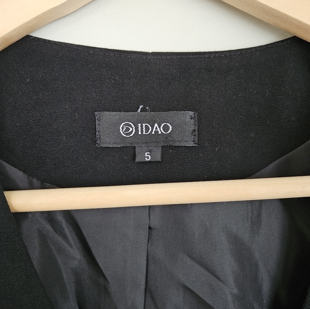 Vintage IDAO sleeveless black vest with zipper - Picture 3 of 7